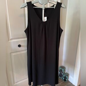 J. Jill Black Sleeveless TShirt Tank Dress NWT
